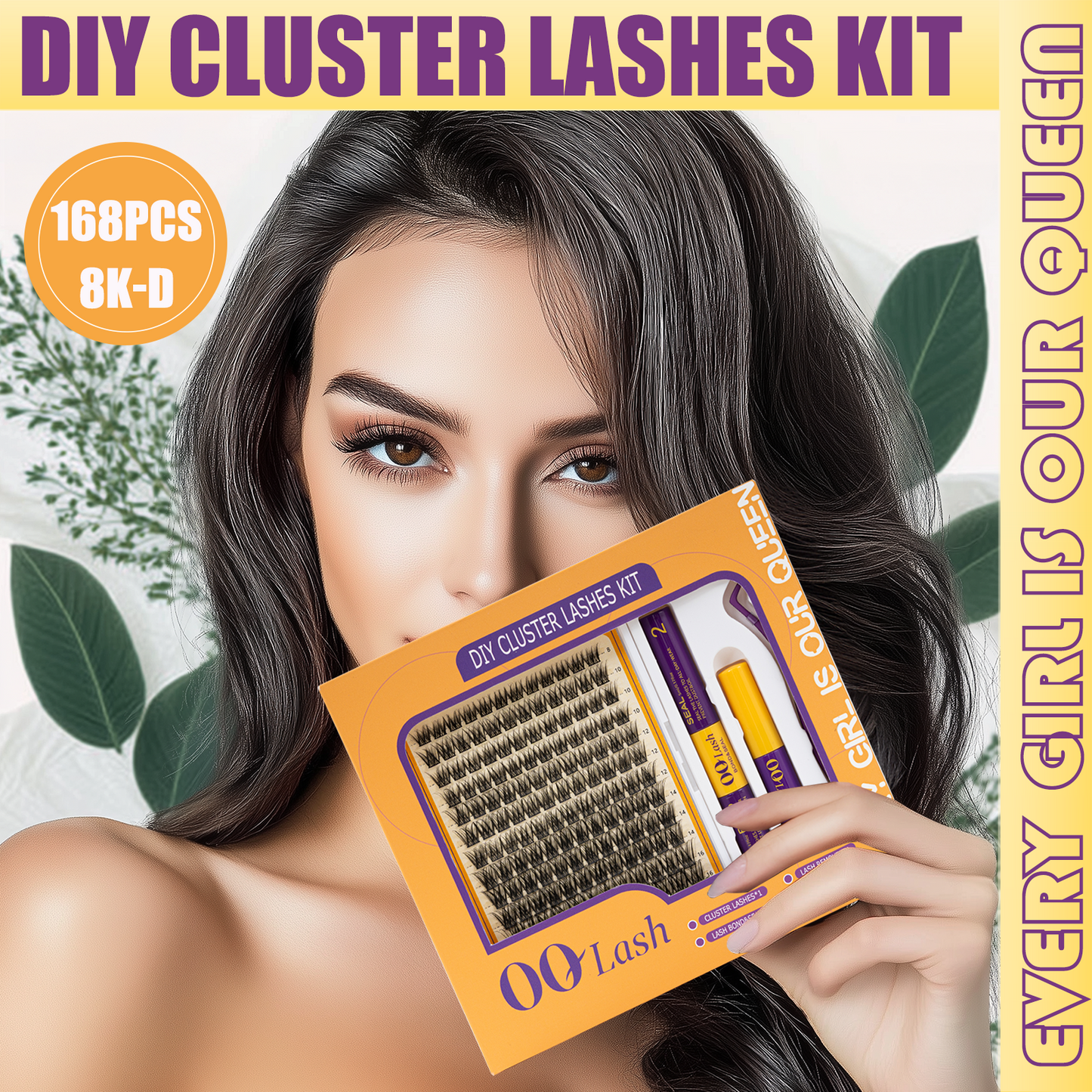 OQ Lashes 16K Curl DIY Eyelash Extension Kit