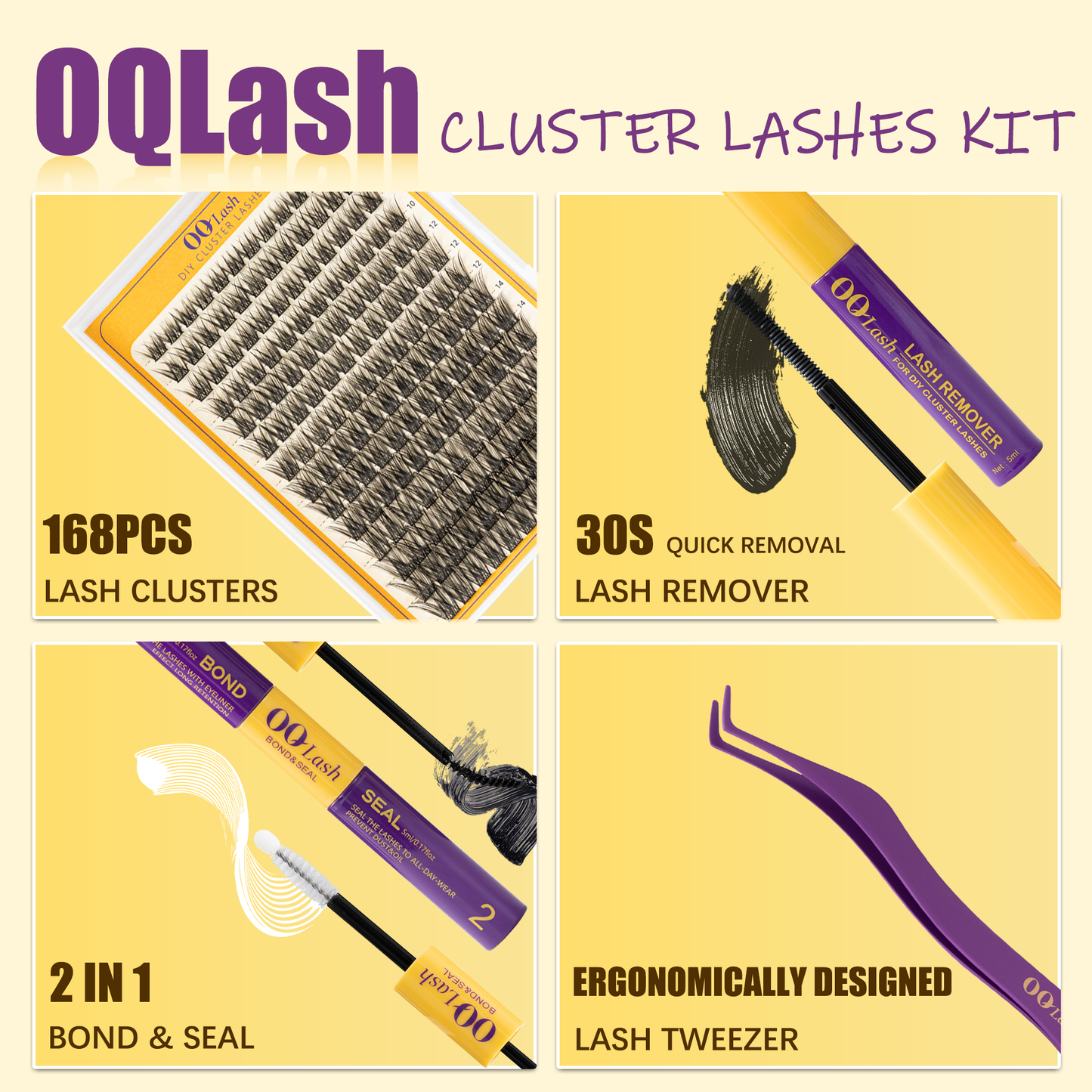 OQ Lashes 16K Curl DIY Eyelash Extension Kit