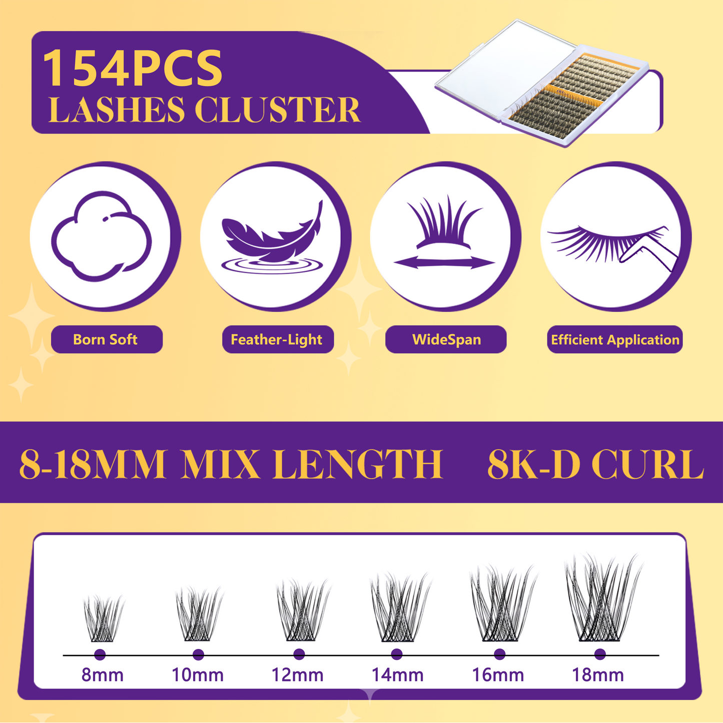 OQ Lashes 8K Curl DIY Eyelash Extension Kit