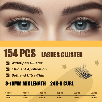 OQ Lashes 24K Curl DIY Eyelash Extension Kit
